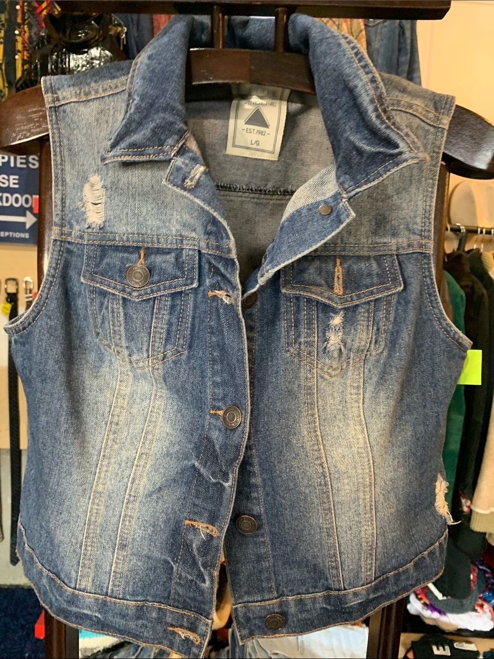 Ardene Light Blue Denim Vest